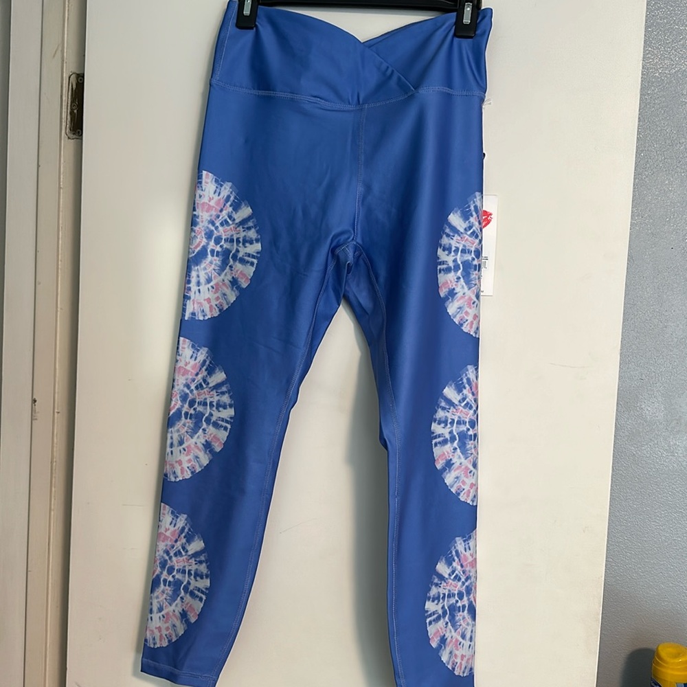 NWT Wildfox HW Maci 7/8 Legging in Wedgewood size L